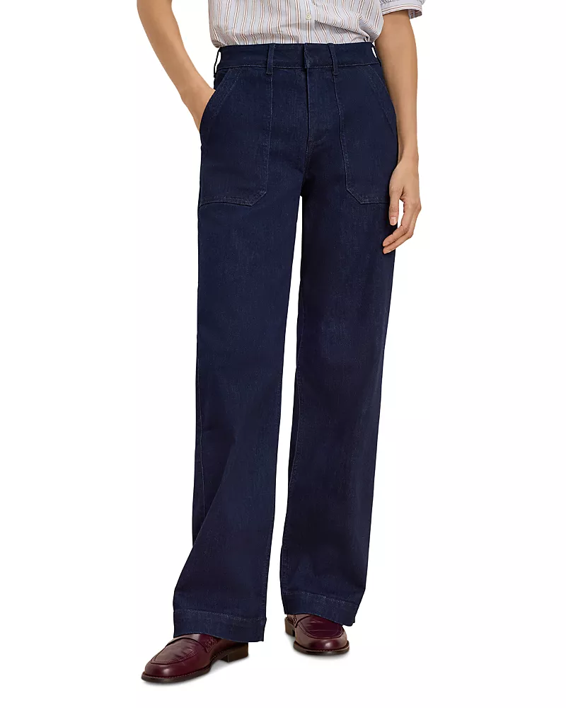 Nic+Zoe Highland High Rise Wide Leg Jeans in Midnight