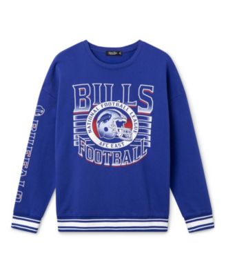  Unisex NFL Buffalo Bills Striped Rib Crew Fleece
