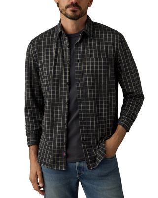 Coastline Knit Plaid Button Down Shirt 
