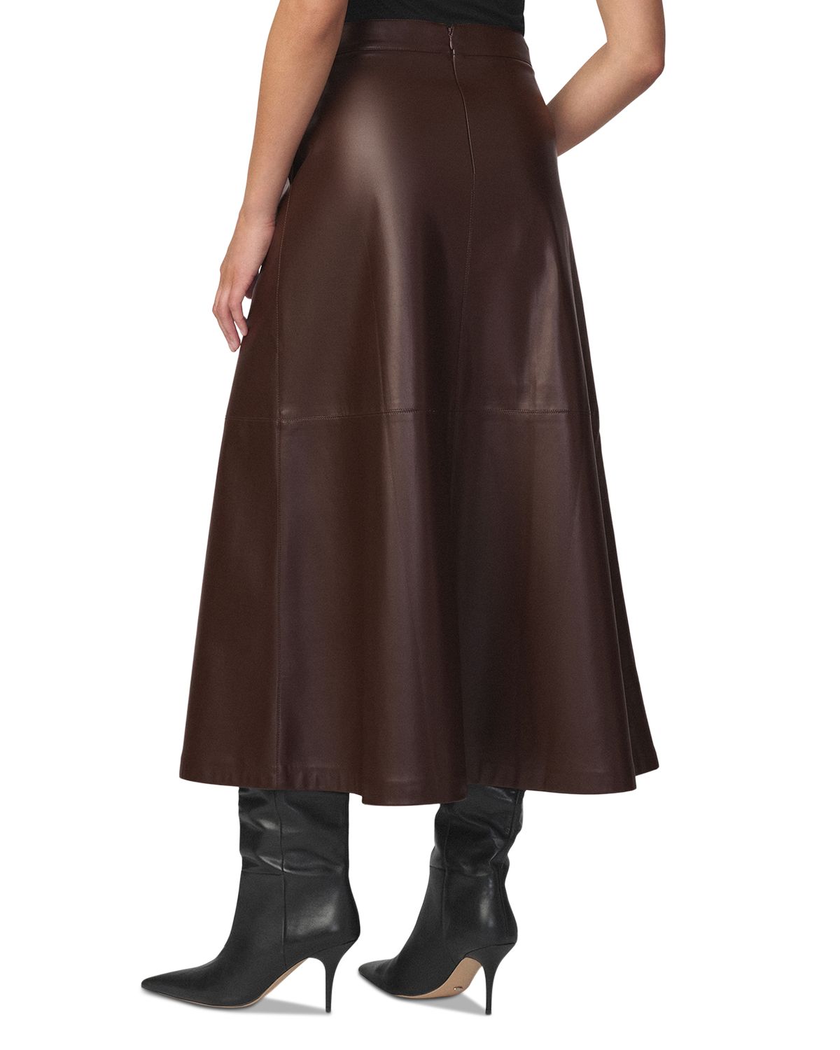 The Tavi Faux Leather Skirt thumbnail 4
