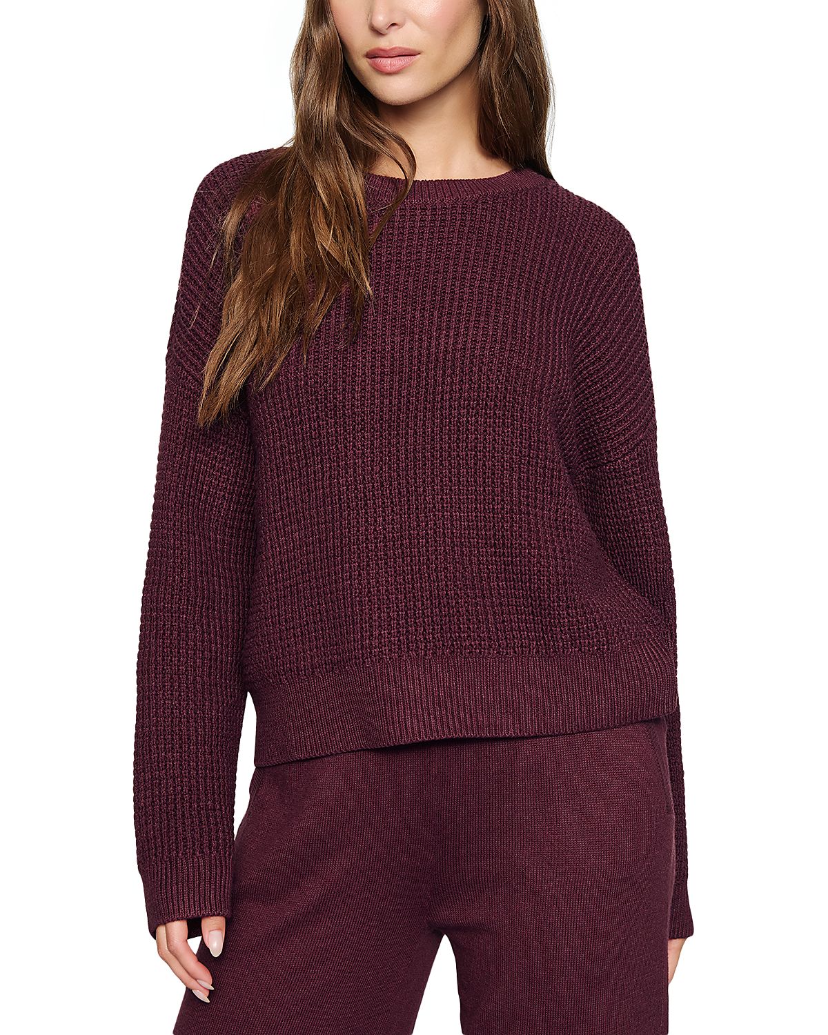 Eberjey Cropped Crewneck Sweater