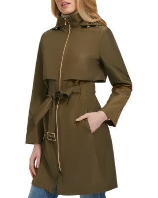 Zip Front Trench Rain Coat - thumbnail 6