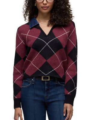 Argyle Long Sleeve Sweater