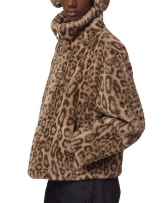 Brooks Leopard Faux Fur Coat - thumbnail 5