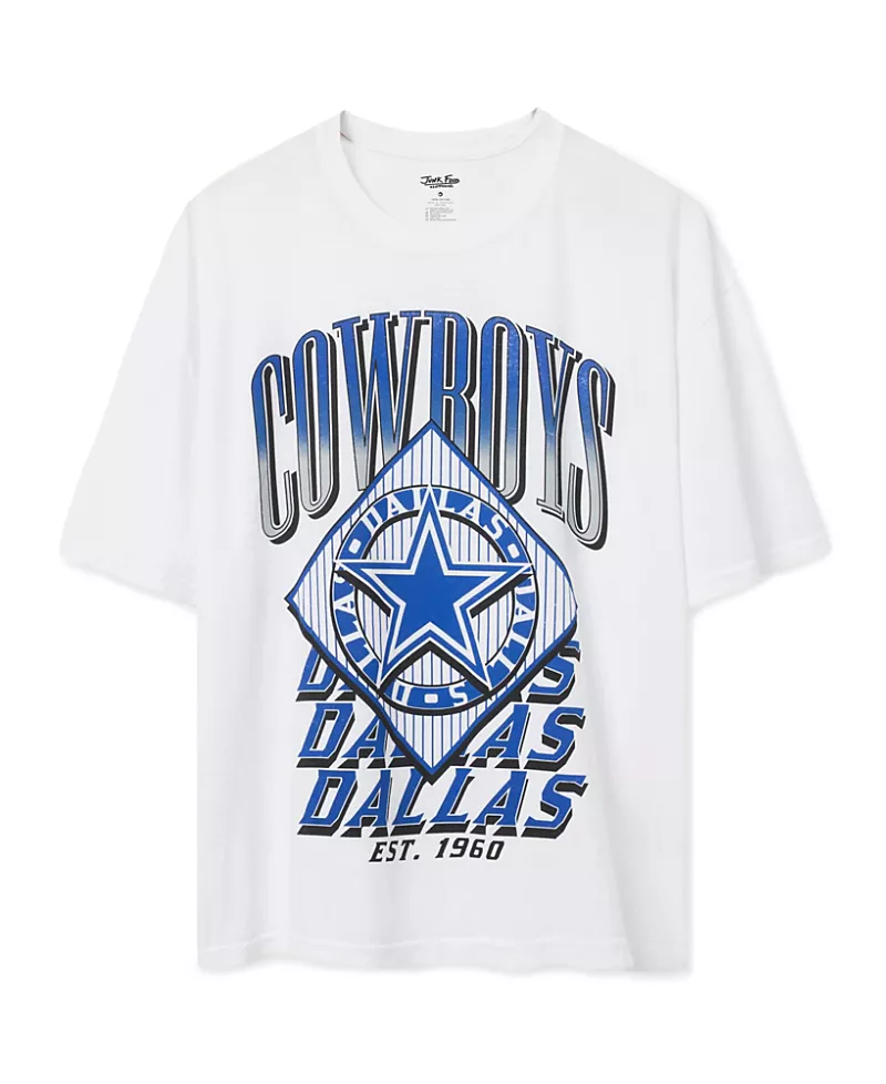 Junk Food Clothing Women's Dallas Cowboys Oversized Tee