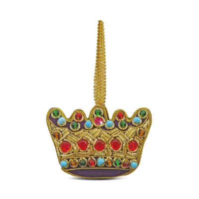 Beaded Crown Ornament - Exclusive