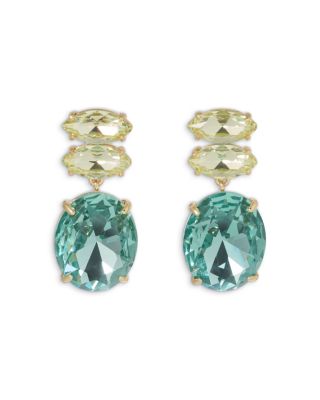 Roxanne Assoulin Le Petite Crystal Navette & Oval Drop Earrings