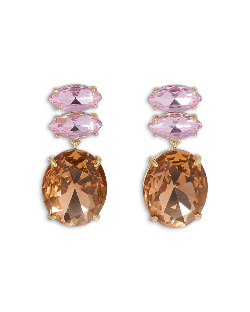Roxanne Assoulin Le Petite Crystal Navette & Oval Drop Earrings