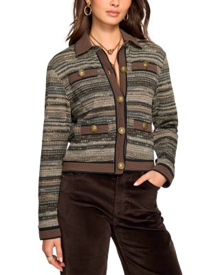 Clara Houndstooth Knit Jacket
