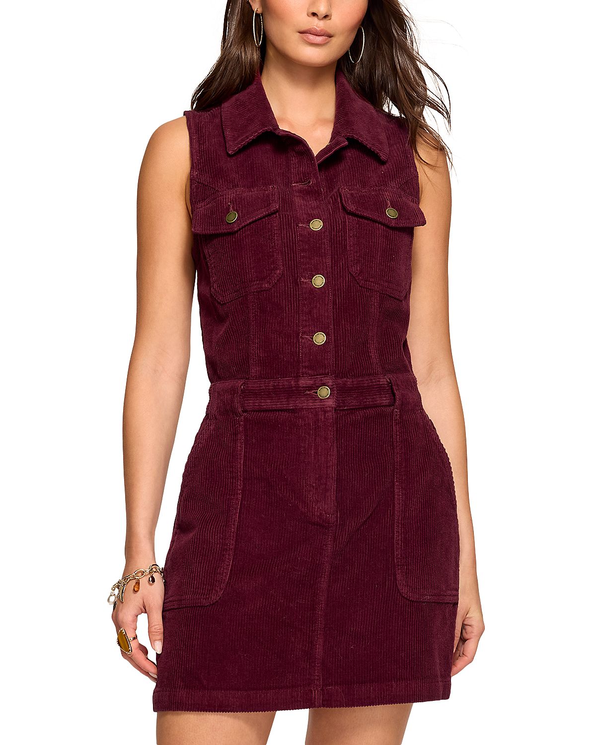 Ramy Brook Peyton Corduroy Mini Dress