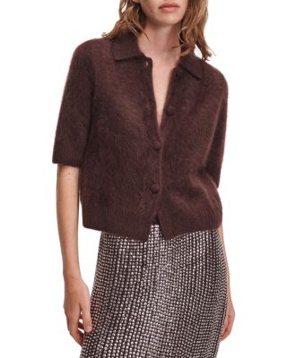 Jada Brushed Cashmere Short Sleeve Cardigan