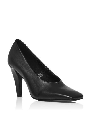 Aqua Women's Dina Leather Square Toe Pumps - Exclusive