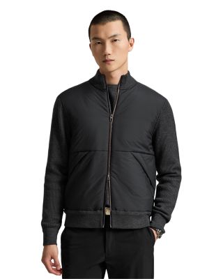 Woven Panel Performance Hybrid Full Zip Jacket