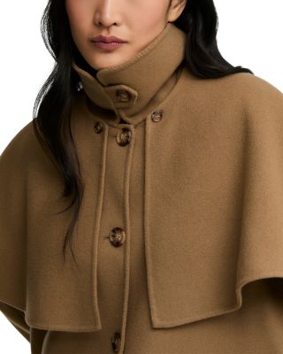 Aggy Wool Blend Cape Coat - thumbnail 7