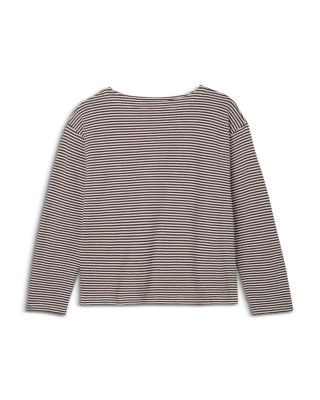 Striped Bateau Neck Boxy Top - thumbnail 5