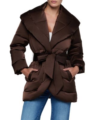 Glacier Shawl Collar Down Puffer Coat