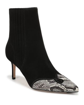 Women's Lisa Western Mid Heel Ankle Boots