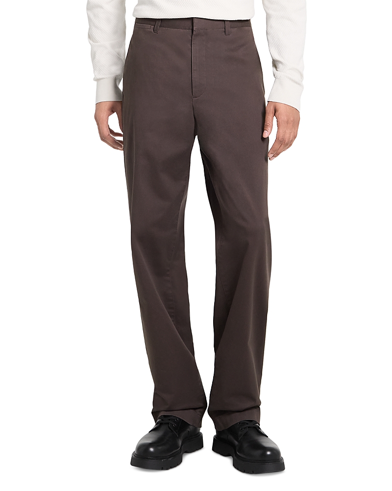Theory Moonsoft Cotton Blend Straight Fit Chinos