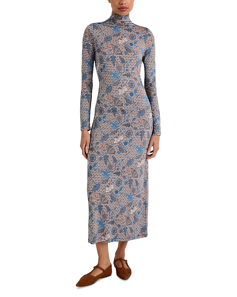 Marie Oliver Paxton Turtleneck Long Sleeve Dress