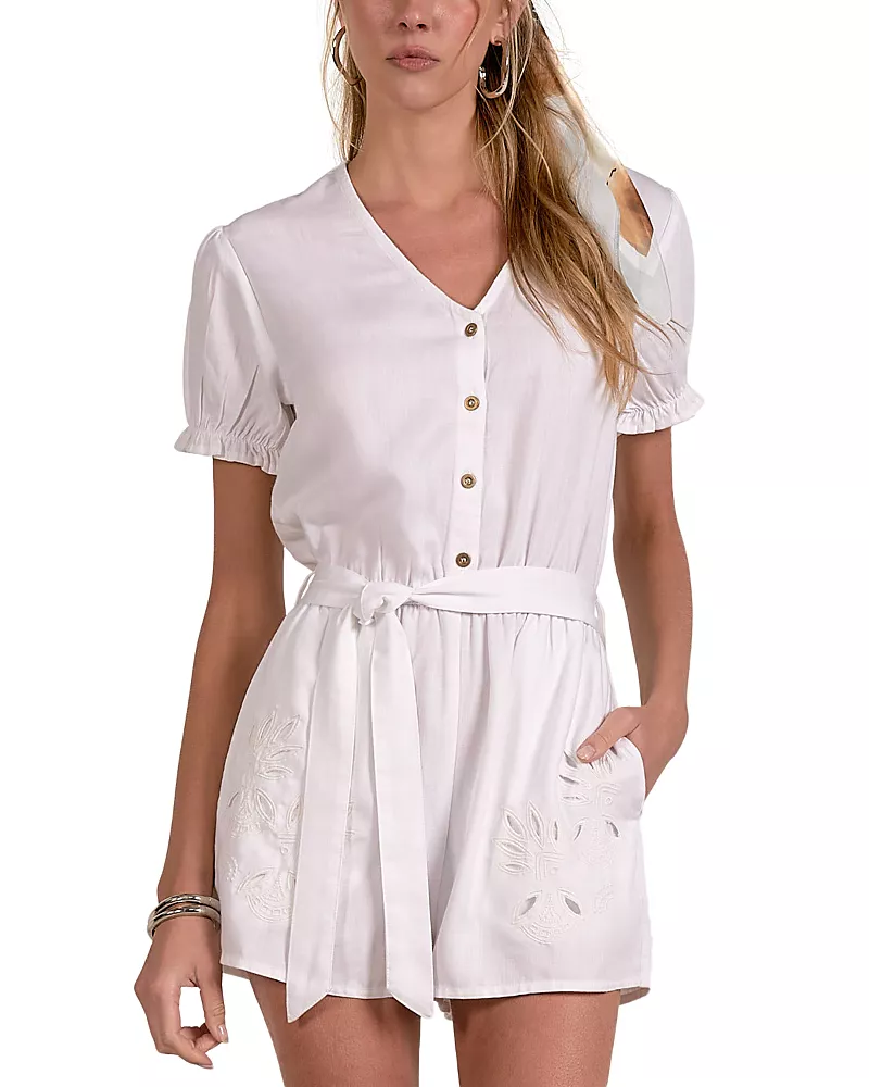 Elan Puff Sleeve Romper