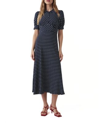 Wilma Collared Midi Shirt Dress