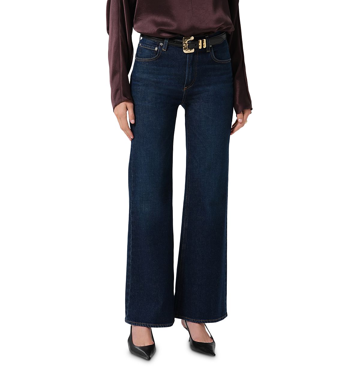 Citizens of Humanity Kimberly 70s Cotton Stretch High Rise Flare Leg Jeans