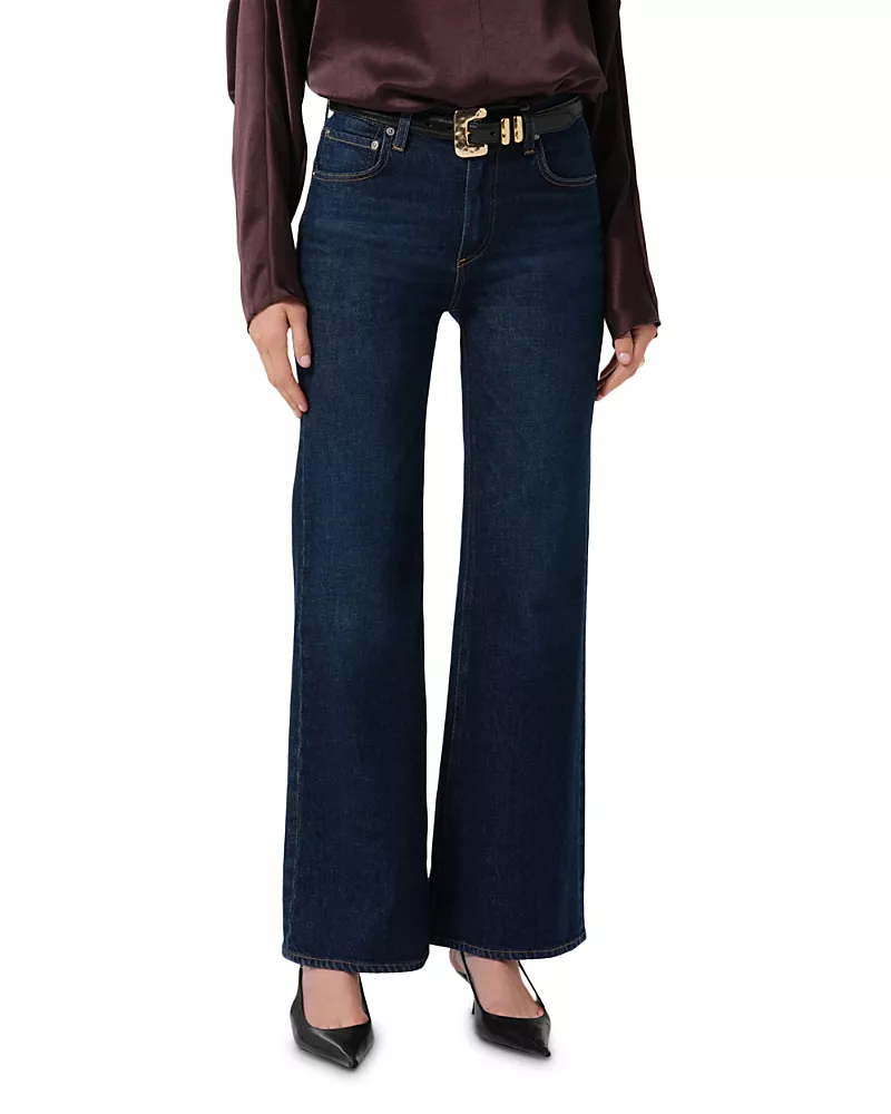 Citizens of Humanity Kimberly 70s Cotton Stretch High Rise Flare Leg Jeans in Dark Indigo