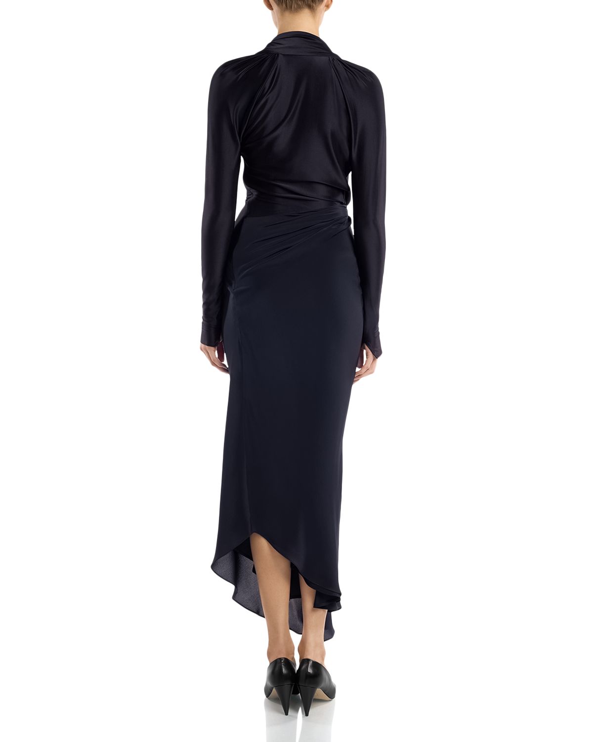 Lea Gathered Jersey Midi Dress thumbnail 2