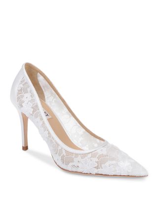 Women's Rania Satin & Lace High Heel Pumps