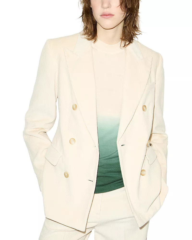 Max & Co. Opunzia Cotton Blend Corduroy Tailored Blazer