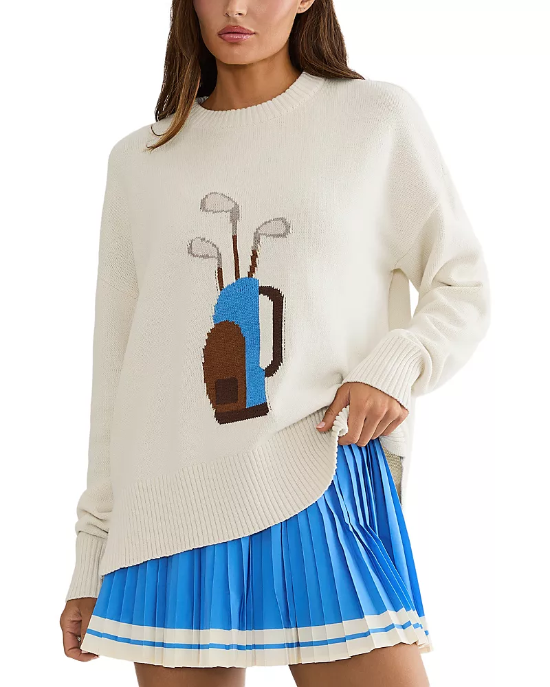 Beach Riot Callie Cotton Blend Golf Sweater