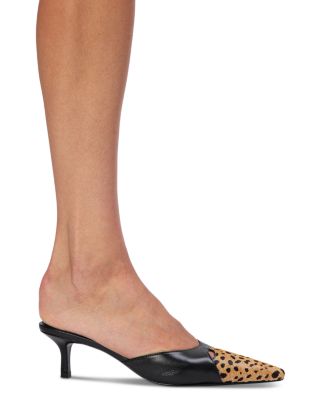 Snip Toe Leather Mules