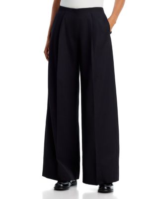 Back Bow Wide Leg Trousers