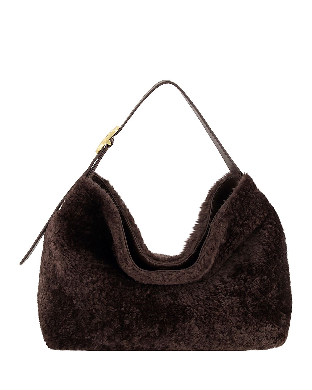 Vince Small Shearling & Leather Hobo