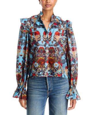 Bernice Cotton Victorian Ruffled Blouse