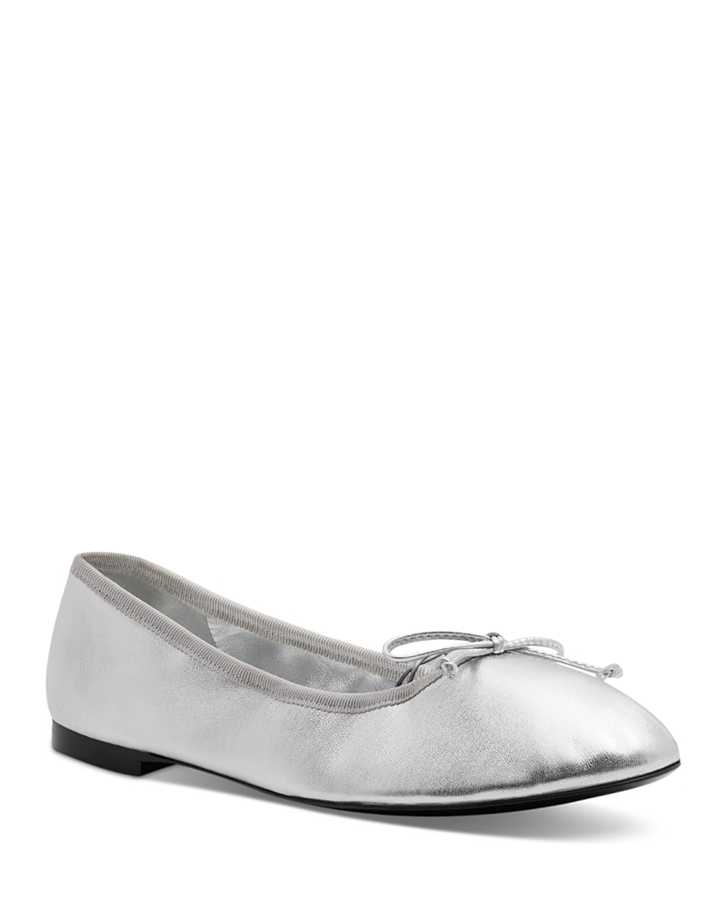 Stuart Weitzman Women's Nia Leather Ballet Flats