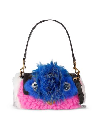 Oxford Mini Faux Fur Mascot Shoulder Bag