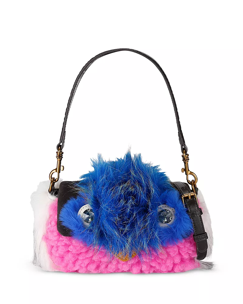 Kurt Geiger London Oxford Mini Faux Fur Mascot Shoulder Bag