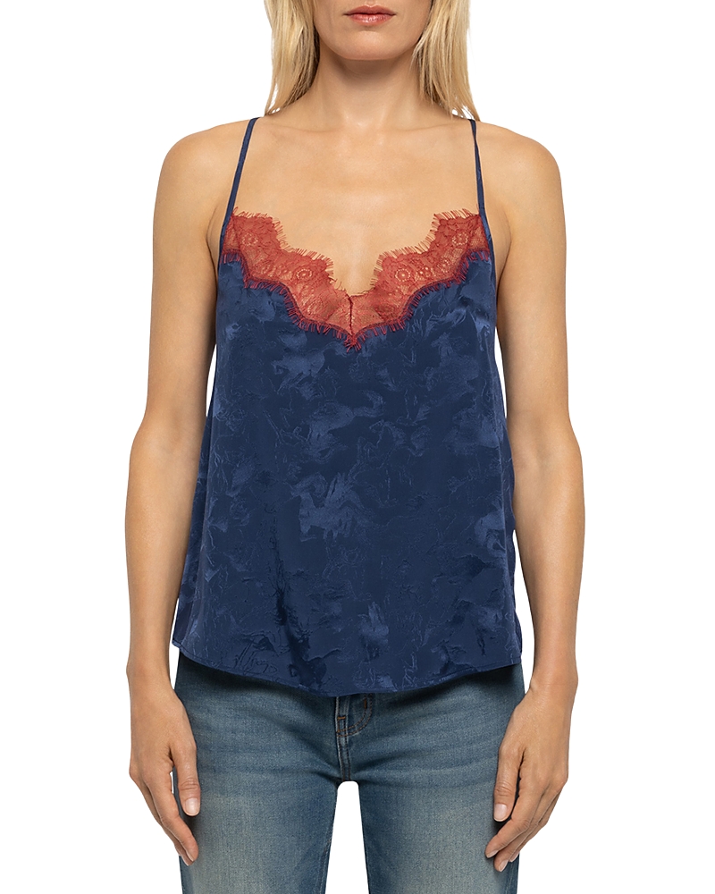 Zadig & Voltaire Cespa Jacquard Horses Silk Camisole