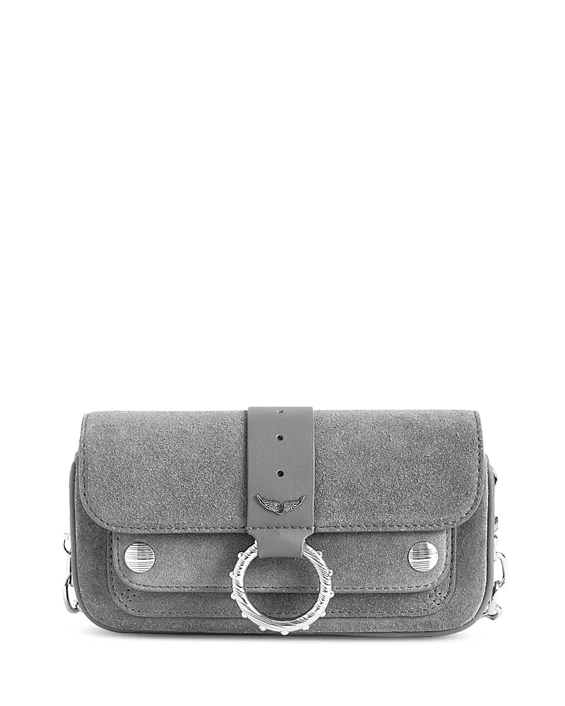 Zadig & Voltaire Kate Suede Continental Wallet