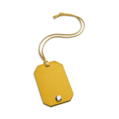 Octogone Leather Bottle Tag