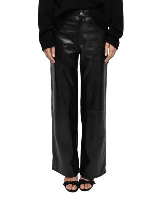 Perya Leather Wide Pants