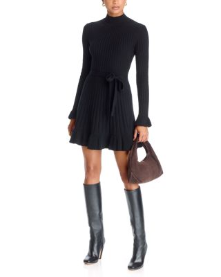 Sandria Ribbed Mock Neck Dress - thumbnail 7