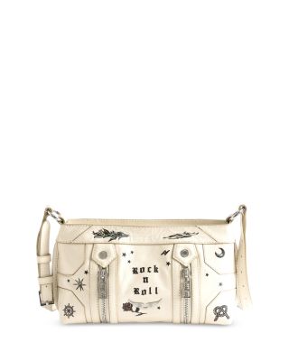 Sunny Mood Tattoo Leather Crossbody Bag