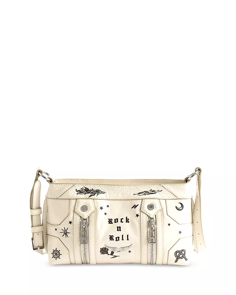 Zadig & Voltaire Sunny Mood Tattoo Leather Crossbody Bag