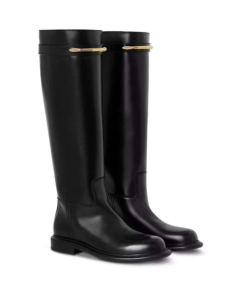 Givenchy Women's Pinch Leather Knee High Boots