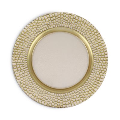 Pelli Glass Ivory Charger Plate