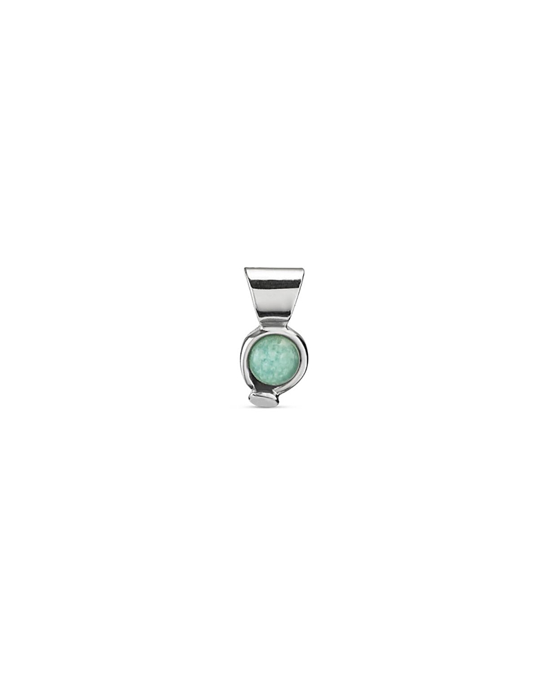 UNOde50 Sterling Silver and Amazonite Stone Charm