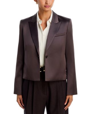 Sawyer Satin Single Breasted Blazer