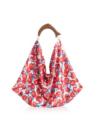 Rio Satin Scarf Medium Top Handle Bag